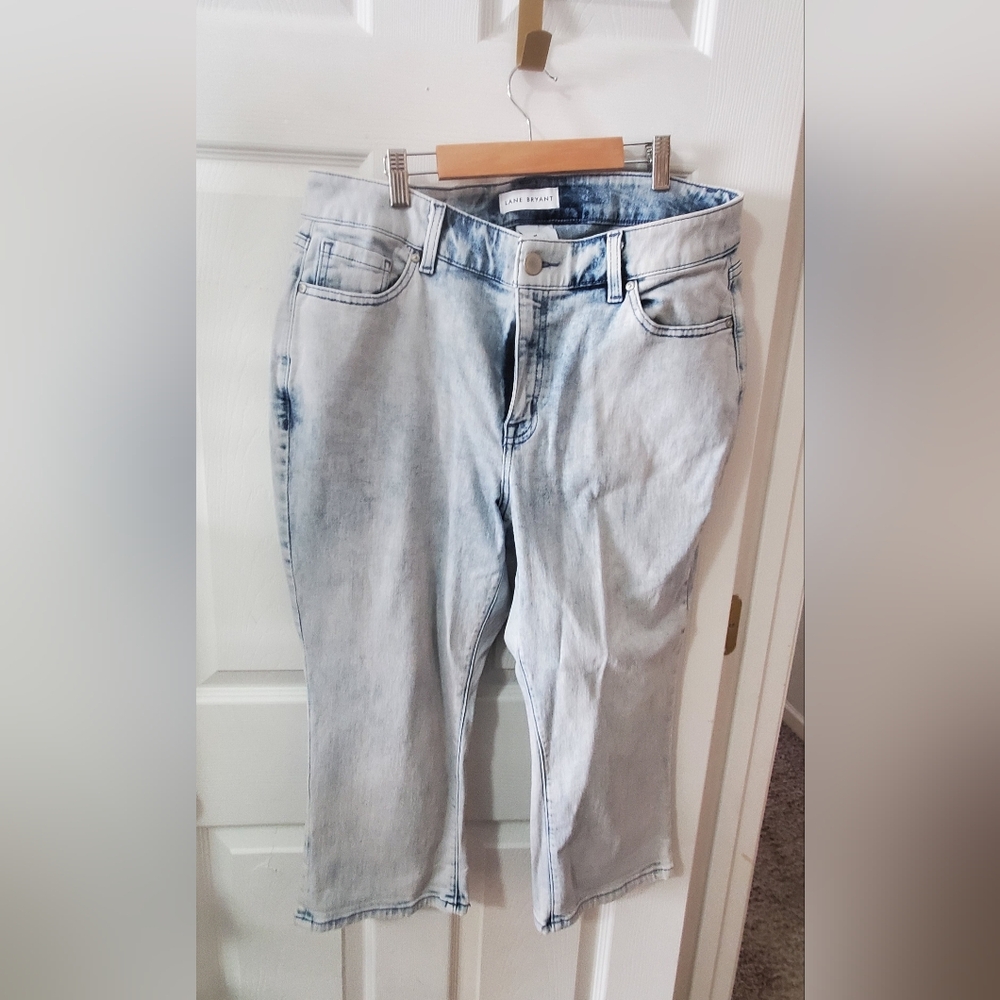 Lane Bryant Light Wash Cropped Jeans